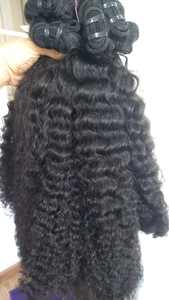 Inky-Extensión de cabello natural rizado de doble estiramiento, no mezclado, cabello humano - Product Image 4