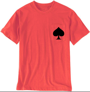 T-shirt vert à manches courtes pour homme avec impression personnalisée sur la poche, coupe classique, col rond, jersey en coton - Product Image 6