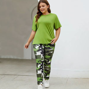 เซ็ตเสื้อยืดและกางเกงขาสั้นลำลอง2ชิ้นแฟชั่นฤดูร้อนสำหรับผู้หญิงคุณภาพสูงออกแบบได้ตามที่ต้องการ - Product Image 5