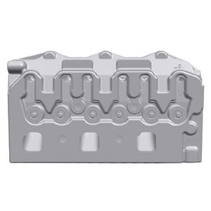 Culasse T435273 de remplacement pour moteur diesel Perkins, pièce de construction en plastique usagée - Product Image 1