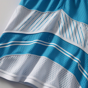 Pantalones cortos de malla de baloncesto de fútbol personalizados pantalones cortos de fútbol de cintura elástica de alta calidad pantalones cortos de baloncesto deportivos para hombre - Product Image 2