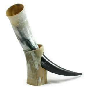 Pulido Cuerno de buey Cerveza Beber Taza Vikingo Mead Cuerno Vaso Estilo animal Estilo - Product Image 2