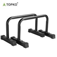 TOPKO Équipement de gymnastique en acier de haute qualité, barres parallèles et barres horizontales pour la maison avec fonction de pompes
