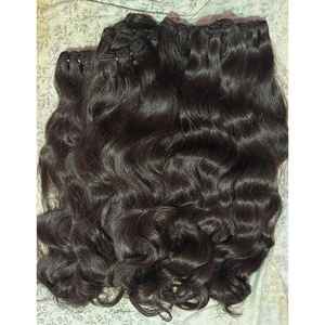 Precio al por mayor 100% Extensiones de trama de cabello de templo indio alineado con cutícula cruda Ondas OEM personalizadas Paquete humano de alta calidad India - Product Image 2