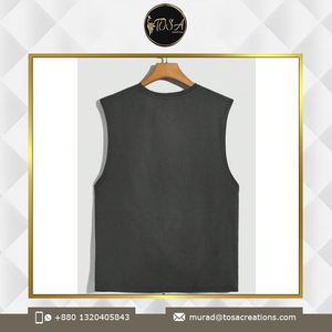 Camiseta sin mangas informal de estilo Hip Hop para hombre de alta demanda Camiseta Sando cómoda y transpirable de calidad superior a un precio razonable - Product Image 2