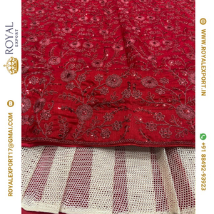 DISEÑADOR LEHENGA CHOLI GEORGETTE CON DISEÑO BORDADO TRABAJO Y MANGAS CON READYMADE BY ROYAL EXPORT - Product Image 6