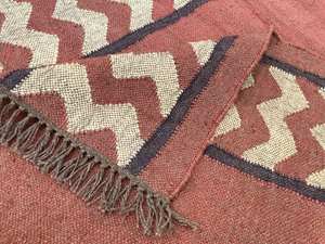 พรมขนแกะสไตล์โบฮีเมียนพรมปูพื้นแบบซักได้สำหรับห้องนอนห้องนั่งเล่นแบบโบราณสีเรขาคณิตงานแฮนด์เมด - Product Image 2