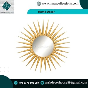 Decoración de espejo de pared de Metal con forma de elevación del sol para Interior para dormitorio, sala de estar, oficina, pasillo y restaurantes, decoración de Halloween - Product Image 2