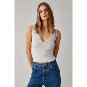 Chemisier sans manches à col en V slim pour femme GRIMELANGE Lescosa - Product Image 5