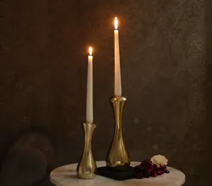Precio de fábrica, soporte de Metal de aluminio chapado en oro, decoración del hogar, soporte votivo de vela de lujo con molde, velas votivas de iglesia para el hogar - Product Image 3