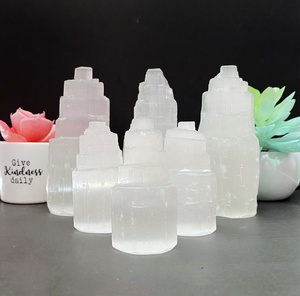 Vente en gros de baguette de sélénite en cristal, tour de sélénite naturelle pour la guérison à partir d'exportations de cristal Exis - Product Image 1