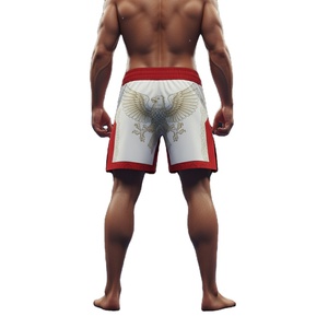 Pantalones cortos de Muay Thai con estampado por sublimación, Kimono Jiu Jitsu, pantalones cortos de lucha con logotipo personalizado, pantalones cortos de MMA - Product Image 4