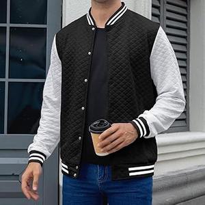 Chaqueta de lana con letras de alta calidad para hombre, ropa universitaria varisty con cierre de cremallera, bordado en lana hecho por Dress Sports - Product Image 4