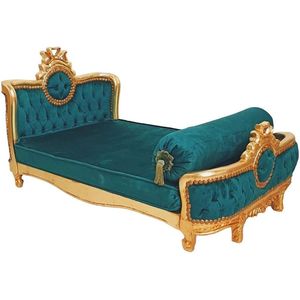 Lit style baroque Cadre en bois Finition dorée - Product Image 2