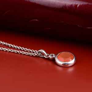 Bel ensemble de bijoux en pierres précieuses cornaline collier fin fait à la main ensemble en argent sterling 925 bijoux fins faits à la main - Product Image 3