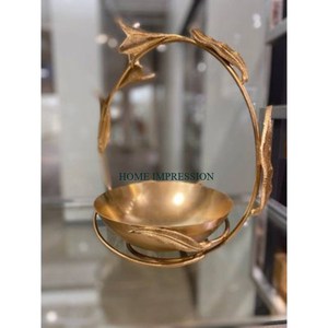 Royal Design Brass And Stainless Steel Metal Dry Fruits <b>Bowl</b> Dinnerware Food Mixing <b>Bowl</b> For Nuts Dessert & <b>Snacks</b> Storage <b>Bowl</b> - Product Image 5