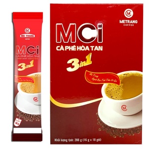 กาแฟสำเร็จรูป3-in-1ที่มีคาเฟอีนขนาด16กรัม/แท่ง X 18ครีมและน้ำตาลรสช็อกโกแลตที่ไม่ผสมนมจากเวียดนาม - Product Image 3