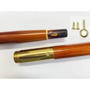 ชุดเสาธงไม้โอ๊คขนาด 8 ฟุต พร้อมหัวนกอินทรีสีทอง ธงสามเหลี่ยมขนาด 3x5 ฟุต ชุดเสาธงตกแต่งภายในอาคาร - Product Image 4