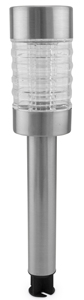 Lampada solare a LED da giardino in vetro e acciaio, modello Torch (GSC 0705366) - Product Image 1