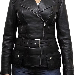 Chaqueta de cuero para mujer de fácil lavado, transpirable, antiarrugas, impermeable, ecológica, de primera calidad, chaqueta ligera para mujer - Product Image 1