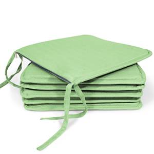 Cojines Decorativos con Textura de Bambú de 40x40x2cm para Silla, Sofá y Comedor - Juego de Cojines Lumbares para Asiento de 40x40x2cm - Product Image 4