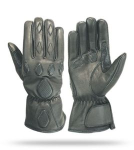 Guantes de moto de carreras de cuero de vaca de excelente calidad pantalla táctil gris Compatible con equipo de carreras de motos - Product Image 5