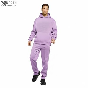 Haute Qualité 100% Coton Applique Broderie Recadrée Fit Boxy Fit Personnalisé Patch À Capuche Et Pantalon De Survêtement Survêtement De Luxe - Product Image 2