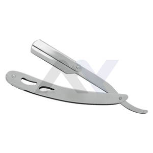 Navaja de Afeitar Profesional para Barbería con Bloqueo Oscilante y Mango de Acero de Color Personalizado, Herramienta de Barbería de Primera Calidad con Filo Recto - Product Image 1