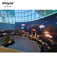 Affichages LED circulaires souples à couleurs complètes RGB SMD P2 pour intérieur, modules LED flexibles 320*160mm