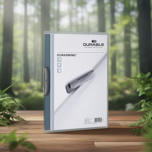 Durable DURASWING DIN A4 Polypropylene <b>Clipboard</b> Transparent/Graphite Back Cover and Clip Durable Product - Product Image 3