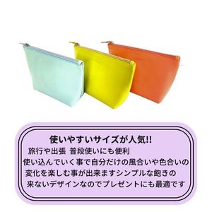 กระเป๋าเครื่องสำอางขนาดเล็กแบบมีซิปปิด กระเป๋าใส่เครื่องสำอางพกพา สีแอพริคอต สีฟ้าอ่อน สีเขียวเลมอน - Product Image 3