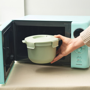 CaloBowl Sistema de doble tapa Utensilio para hacer arroz con bajo contenido de azúcar Accesorio para comer saludable Apto para lavavajillas y microondas Ligero - Product Image 3