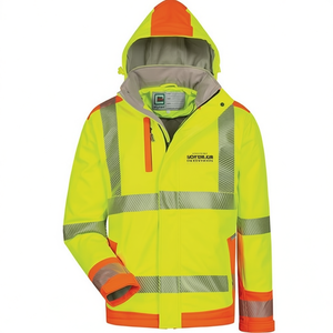 Rickmer <b>High</b>-<b>Visibility</b> Size L <b>Softshell</b> <b>Jacket</b> Yellow/Orange Promotional Hoodies & Sweatshirts by ELYSEE - Product Image 2