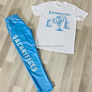 ¡Novedad de 2024! Conjunto de pantalones cortos de Primavera de talla grande de algodón orgánico 100% transpirable informal de calle para hombre - Product Image 3