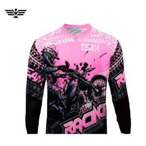 เสื้อเจอร์ซีย์มอเตอร์ครอสสำหรับผู้ชาย ระบายอากาศได้ดี เหมาะสำหรับฤดูร้อน ลายกราฟิกสำหรับแข่งรถ แขนยาว สำหรับขี่มอเตอร์ไซค์วิบาก พร้อมโลโก้ด้านหน้า (ออกแบบลายทีมได้ตามต้องการ) - Product Image 2
