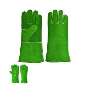 Guantes de soldadura de cuero con servicio OEM, guantes de seguridad cálidos resistentes al calor, protección antideslizante para guantes de soldadura de cuero de seguridad - Product Image 1