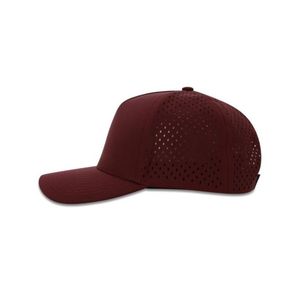 OEM Waterproof Golf Hat with Front Rubber Logo Laser Cut Holes Curved Brim Quick Dry <b>Snapback</b> <b>Cap</b> for Active Lifestyle - Product Image 2