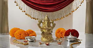 Brass Lord Ganesha ganpati Religious Metal Pooja Statue Idol Ganesh murti Home Decor for puja showpiece - Product Image 2