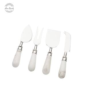 Ensemble de couteaux à fromage en métal doré de luxe, manche élégant en écaille de tortue, lames affûtées, parfait pour servir sur les plateaux, les fêtes et les dîners - Product Image 6