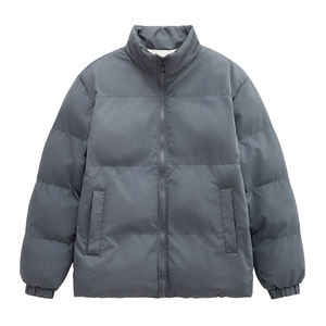 Chaqueta de Invierno Personalizada 2026, Gruesa, Cálida, de Forro Polar, Resistente al Agua, con Cuello Alto, 100% Algodón, Unisex, Estilo Bomber - Product Image 1