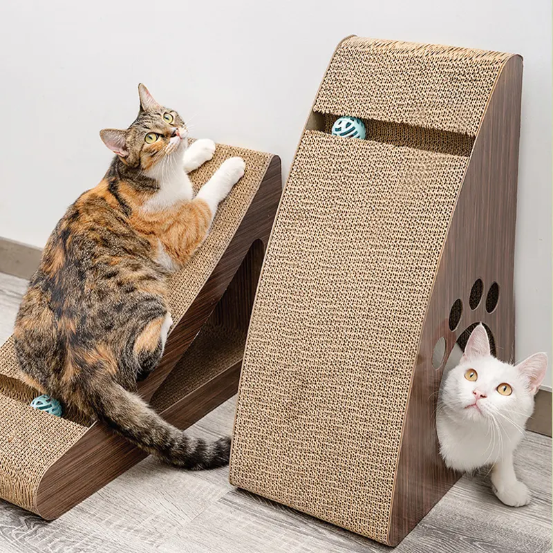 Gratte-chat écologique en carton ondulé en gros personnalisé créatif unique moderne