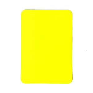 Tarjetas de advertencia de árbitro de color brillante para fútbol y entrenamiento de fútbol esencial neón naranja neón amarillo impermeable duradero 11x8cm - Product Image 5