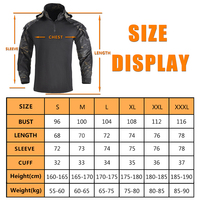 HAN WILD Shirt T-Shirt extérieur Hommes l Shirt Paintball Camping Chasse Vêtements trennd vêtements chemises