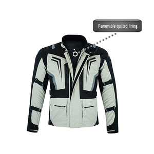 เสื้อแจ็คเก็ตหนังแท้สำหรับขี่มอเตอร์ไซค์และแข่งรถ ออกแบบสั่งทำพิเศษสำหรับมือโปร ไซส์ใหญ่พิเศษสำหรับผู้ชาย ป้องกันรังสียูวี ระบายอากาศได้ดี - Product Image 4