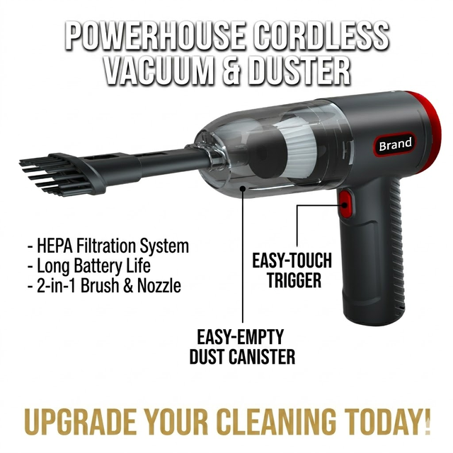 Wired Car Vacuum Cleaner Handheld Vacuum Cleaner Car Car Vacuum Cleaner Air Watt High Suction Power Cordless Portable for Home