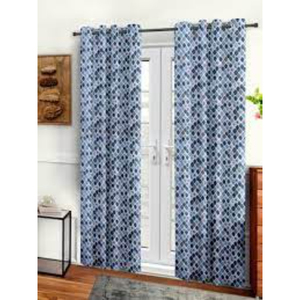 High Quality 2024 KVR Indoor/Outdoor Geometric Ironwork Print Ikat Pattern Window <b>Curtain</b> - Product Image 1