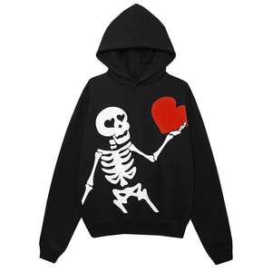 Sweat à capuche personnalisé 6XL en molleton épais 100% coton 320/370 g/m² imprimé 3D en relief pour homme, streetwear hiver personnalisé - Product Image 2