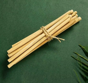 หลอดดูดน้ำไม้ไผ่ธรรมชาติคุณภาพสูง ใช้แล้วทิ้งได้ เป็นมิตรกับสิ่งแวดล้อม ใช้ซ้ำได้ ออร์แกนิค สำหรับอนาคตที่ชาญฉลาดยิ่งขึ้น // คุณลิลี่ - Product Image 1