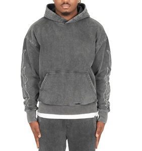 Nueva Sudadera con capucha de algodón de Color sólido Fitness Pullover Sweat suit Gym Hoodie Jogger Pants Flare Chándales Conjuntos - Product Image 4