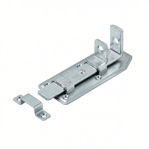 VORMANN Blue Zinc-Plated Cranked Door Lock Bolt 120mm Length and 56mm Width Steel with Strike Plate for <b>Storage</b> <b>Lockers</b> - Product Image 3